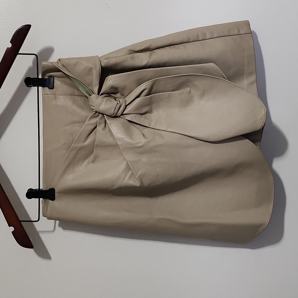 Oak + Fort Vegan Leather Skirt